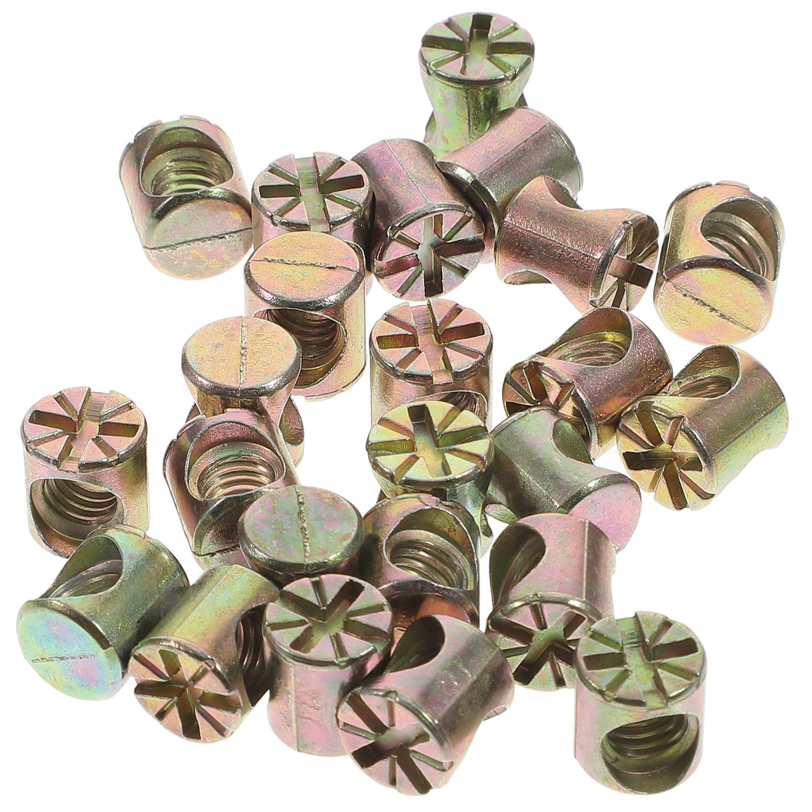 Furniture Hardware Barrel Nut - 20Pcs Barrel Nut M6x10mm Zinc Alloy