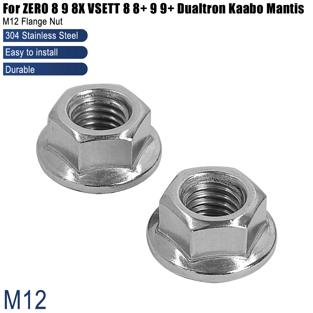 Cam Lock Nut - 2pc M12 Iron Flange Nut To
