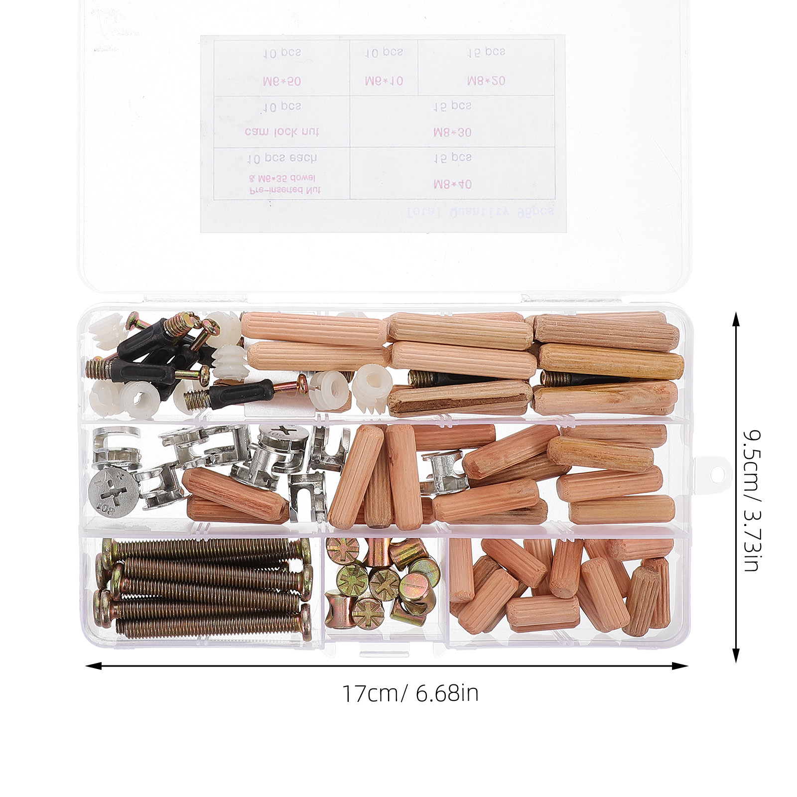 95Pcs Furniture Connector Bolt - Furniture Hardware Barrel Nut 리뷰 및 가격