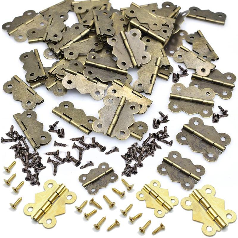10/20pcs Hinge with Screw Butt - Furniture Hardware Antique 리뷰 및 가격