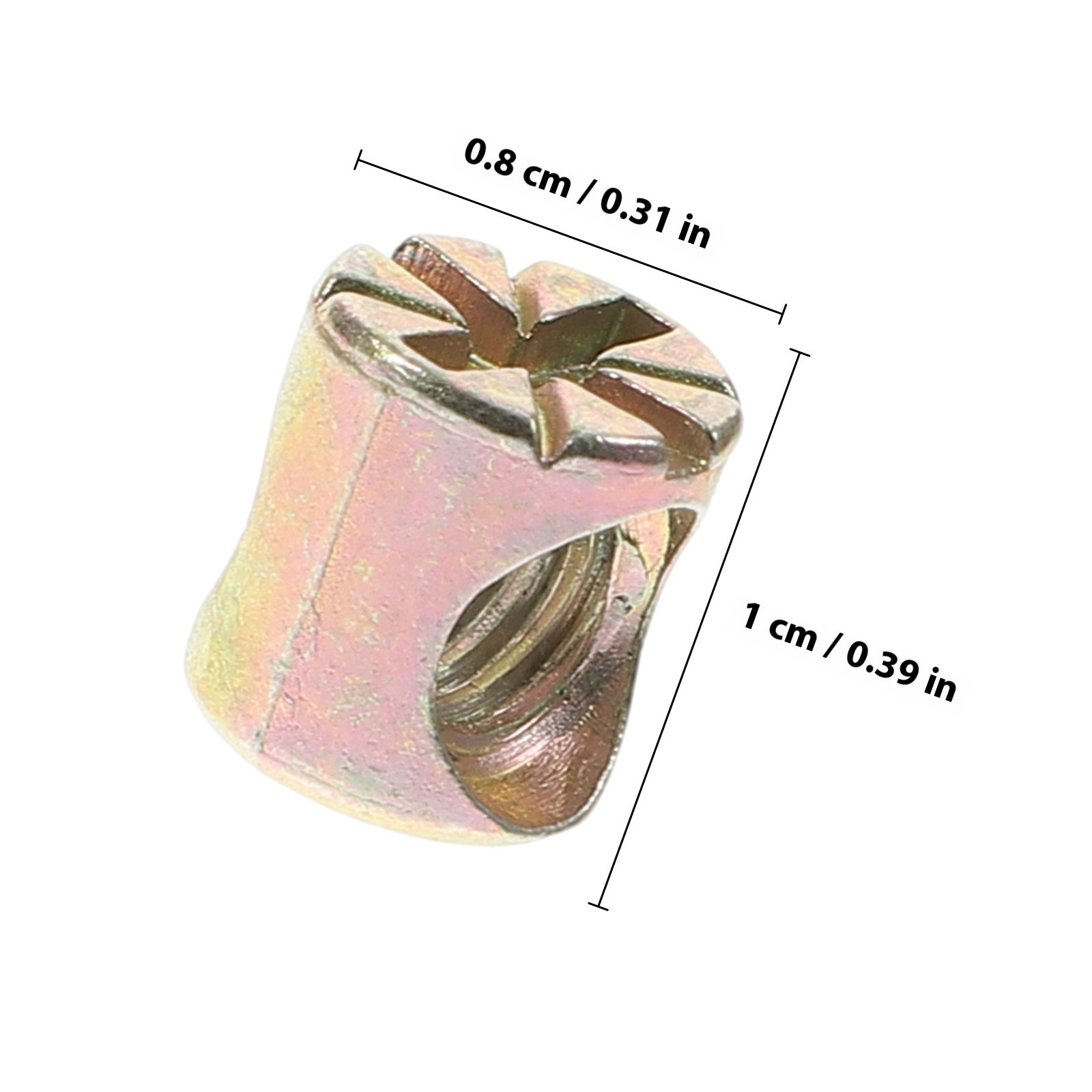 20Pcs Barrel Nut M6x10mm Zinc  - Furniture Hardware Barrel Nut 리뷰 및 가격