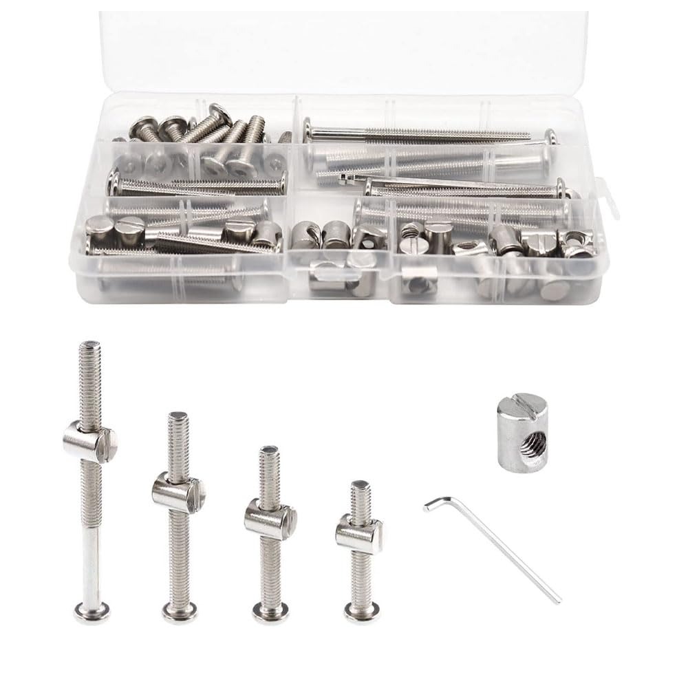 20 Set Crib Screws Baby Bed Cr - Furniture Hardware Barrel Nut 리뷰 및 가격