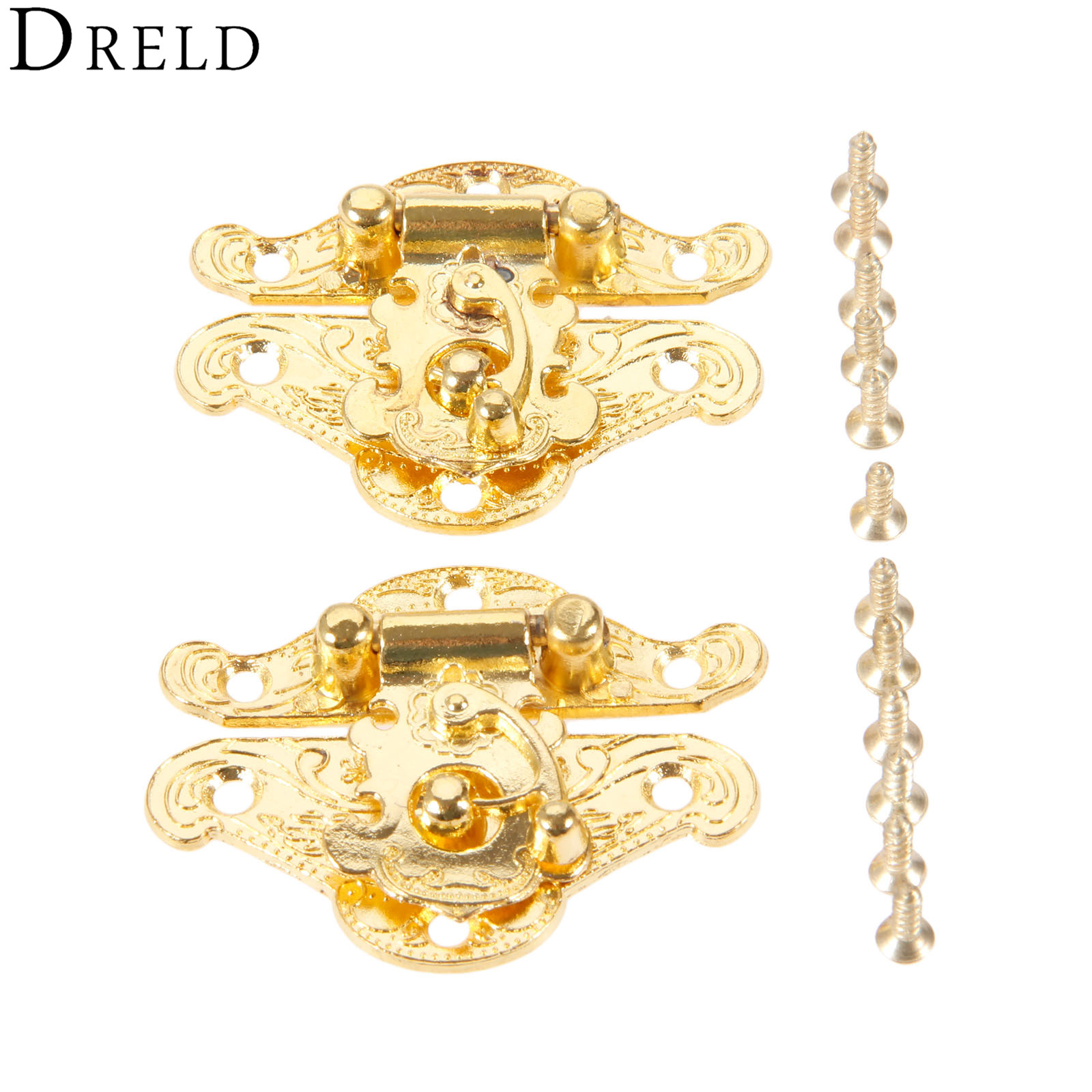 DRELD 2Pcs Antique Gold Box La - Furniture Hardware Antique 리뷰 및 가격
