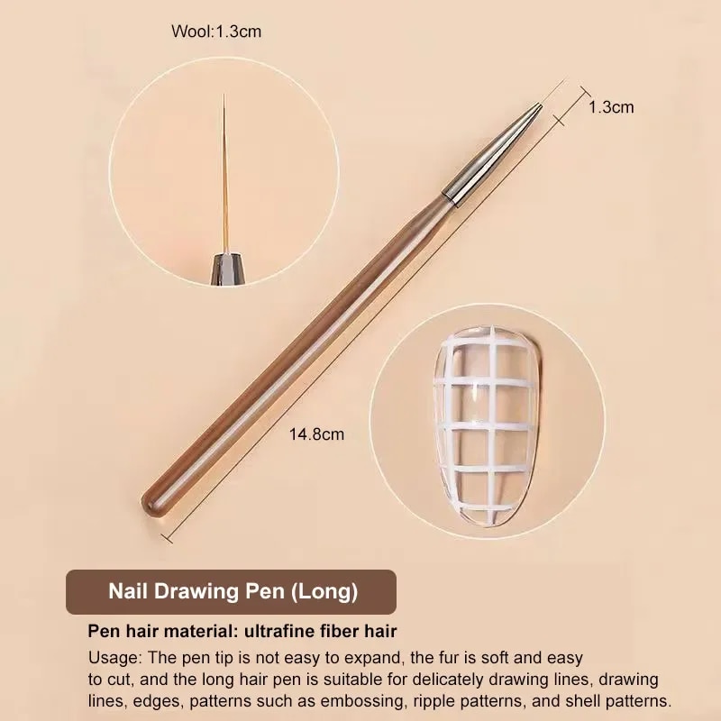 9PCS UV Gel Nail Brush Liner D - Furniture Hardware Nails 리뷰 및 가격