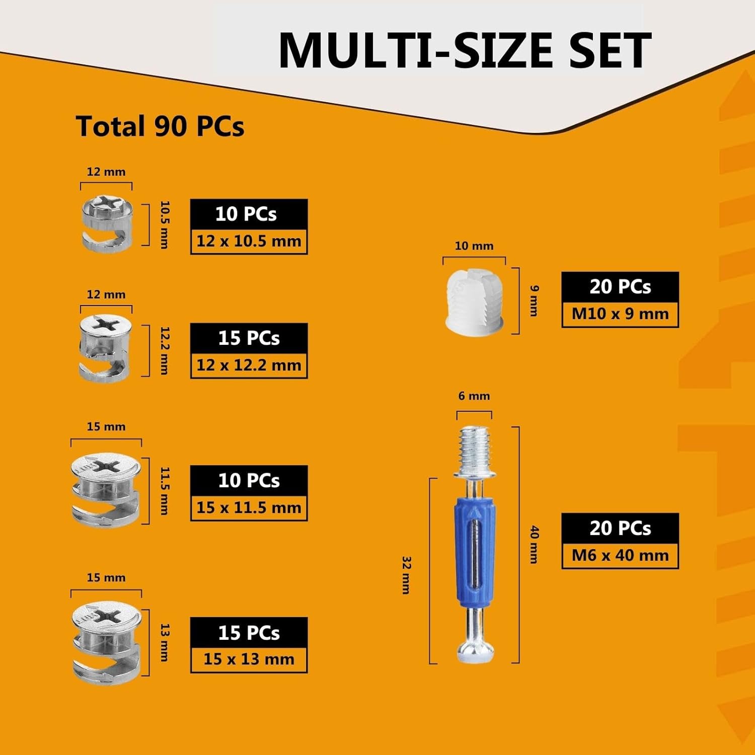 90 Pcs Furniture Cam Locks wit - Cam Lock Nut 리뷰 및 가격