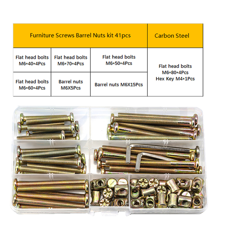 Hex Socket Flat Head Furniture - Furniture Hardware Barrel Nut 리뷰 및 가격
