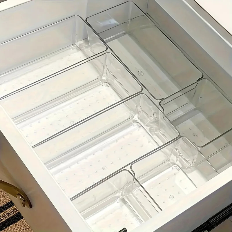 7pcs Transparent Plastic Cosme - Drawer Organizer Peg 리뷰 및 가격