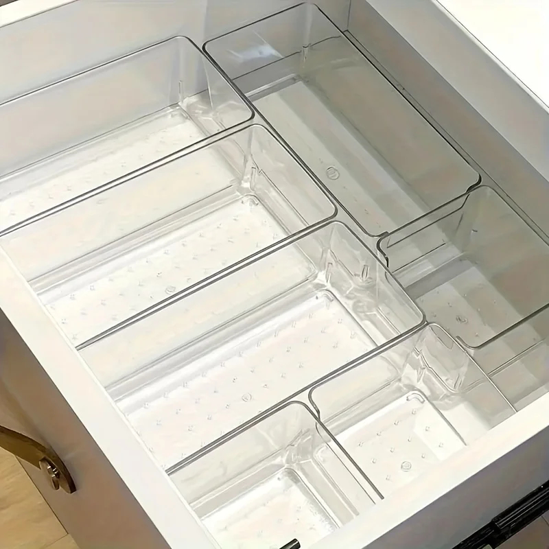 7pcs Transparent Plastic Cosme - Drawer Organizer Peg 리뷰 및 가격