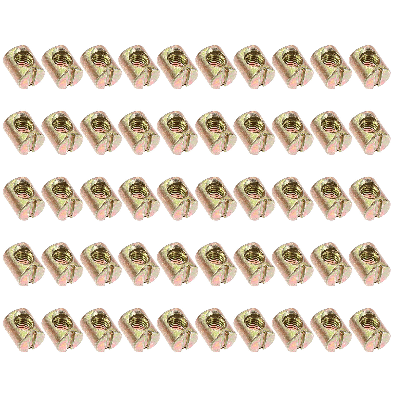 55pcs Cross Iron Slotted Nuts  - Furniture Hardware Barrel Nut 리뷰 및 가격