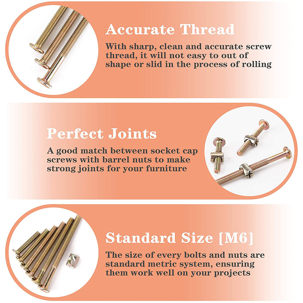 30-Set Baby Crib Screws Hardwa - Furniture Hardware Barrel Nut 리뷰 및 가격
