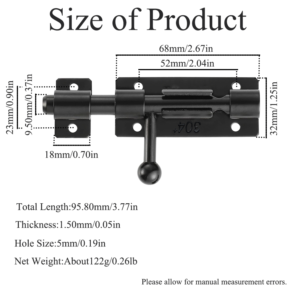 304 Stainless Steel Barrel Bol - Barrel Bolt Slide 리뷰 및 가격