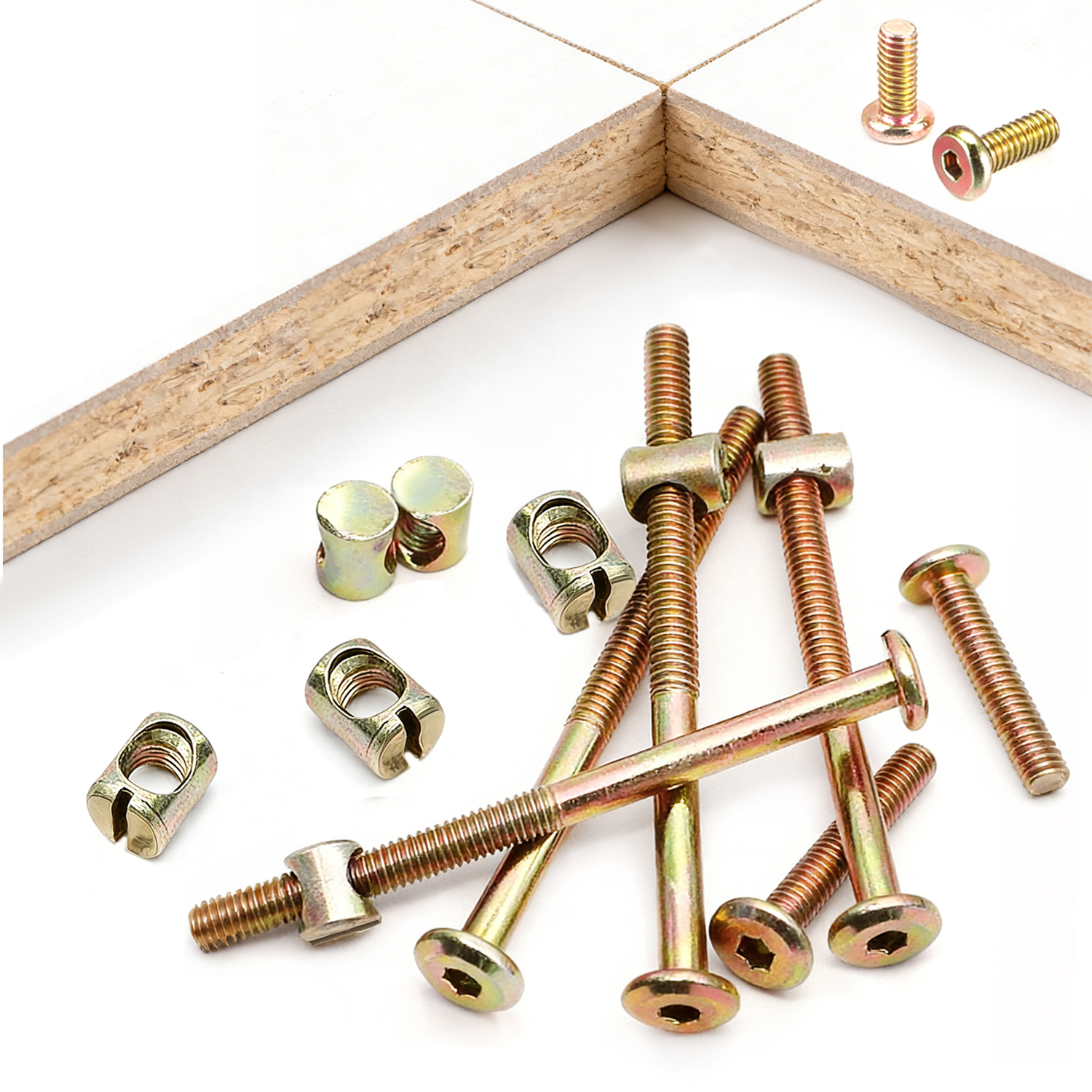 10pcs M6 Hex Socket Furniture  - Furniture Hardware Barrel Nut 리뷰 및 가격