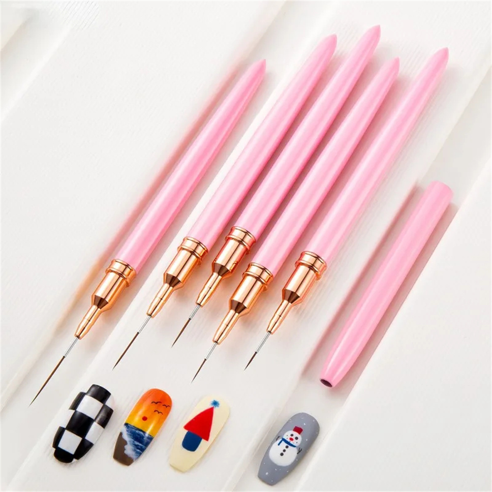 5pc/1set Nail Art Liner Brushe - Furniture Hardware Nails 리뷰 및 가격