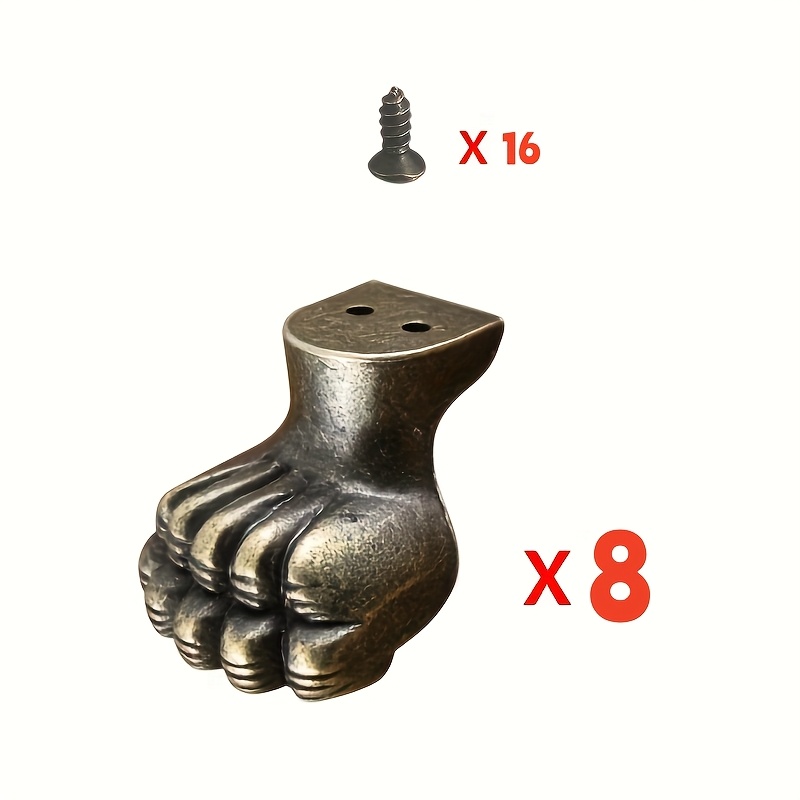 8pcs Antique Foot Brass Jewelr - Furniture Hardware Antique 리뷰 및 가격