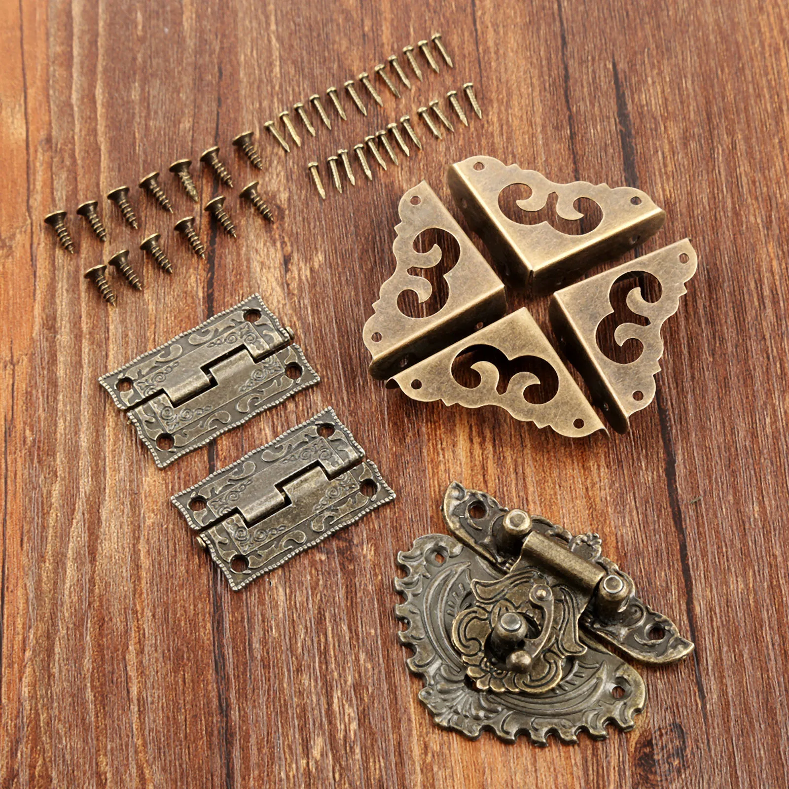 7pcs/set Antique Bronze Padloc - Furniture Hardware Antique 리뷰 및 가격