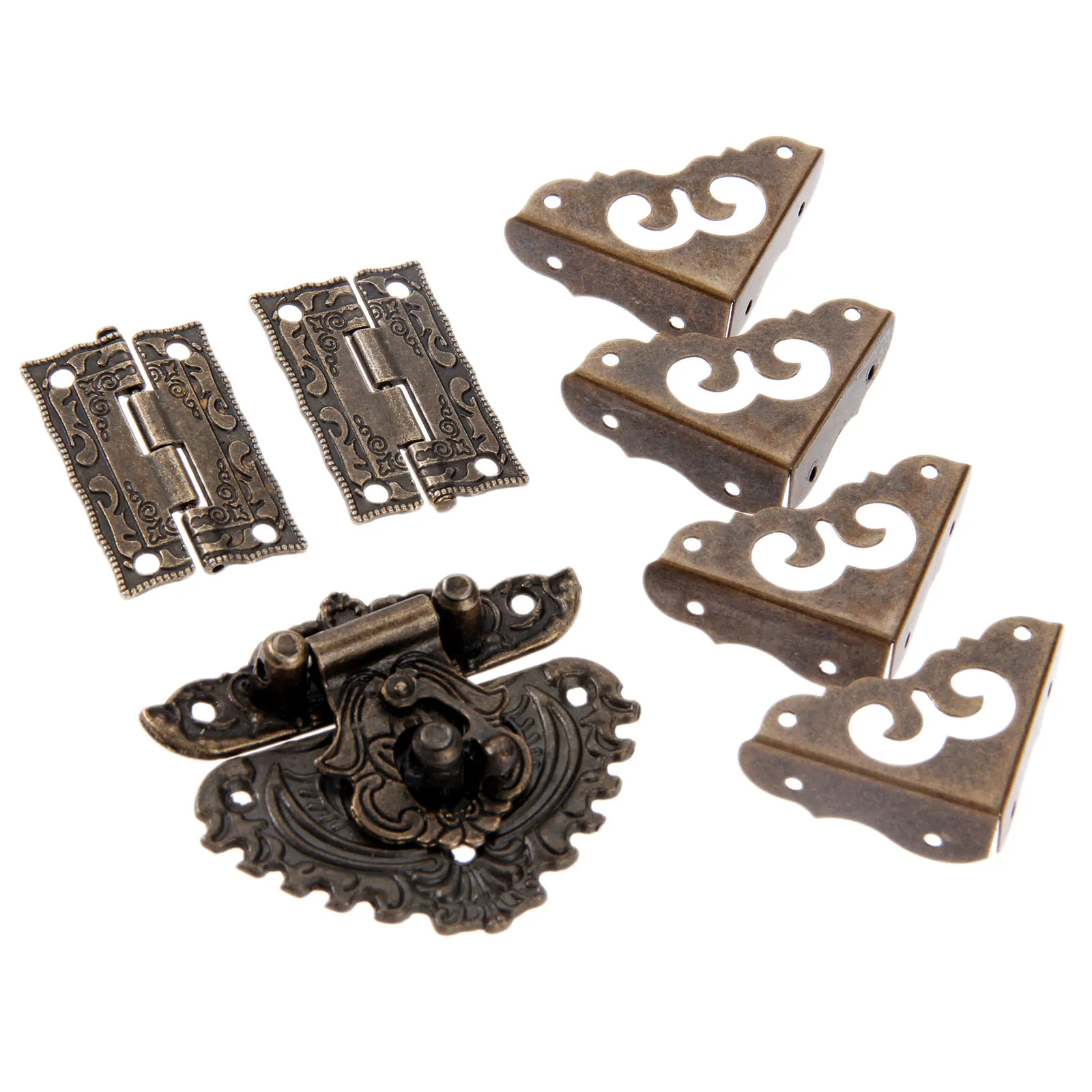 7pcs/set Antique Bronze Padloc - Furniture Hardware Antique 리뷰 및 가격
