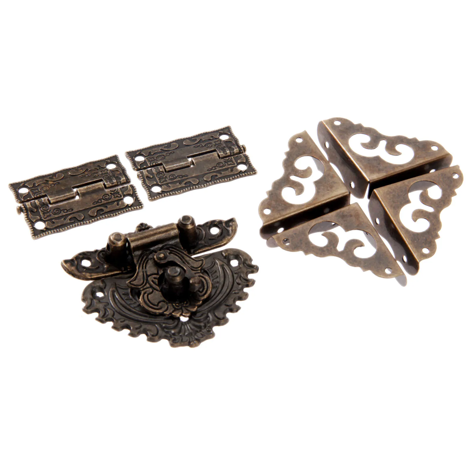 7pcs/set Antique Bronze Padloc - Furniture Hardware Antique 리뷰 및 가격