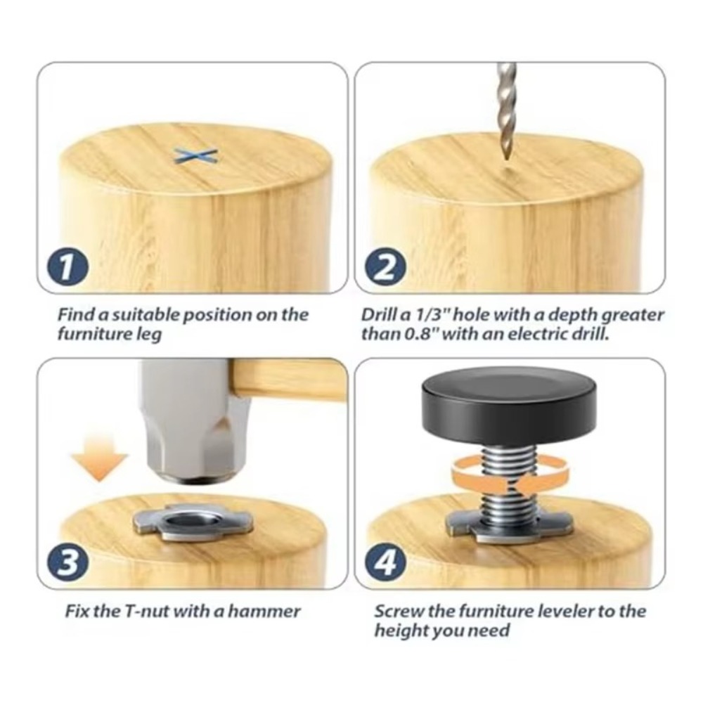 8PCS New Adjustable Furniture  - Furniture Leveling Hardware 리뷰 및 가격