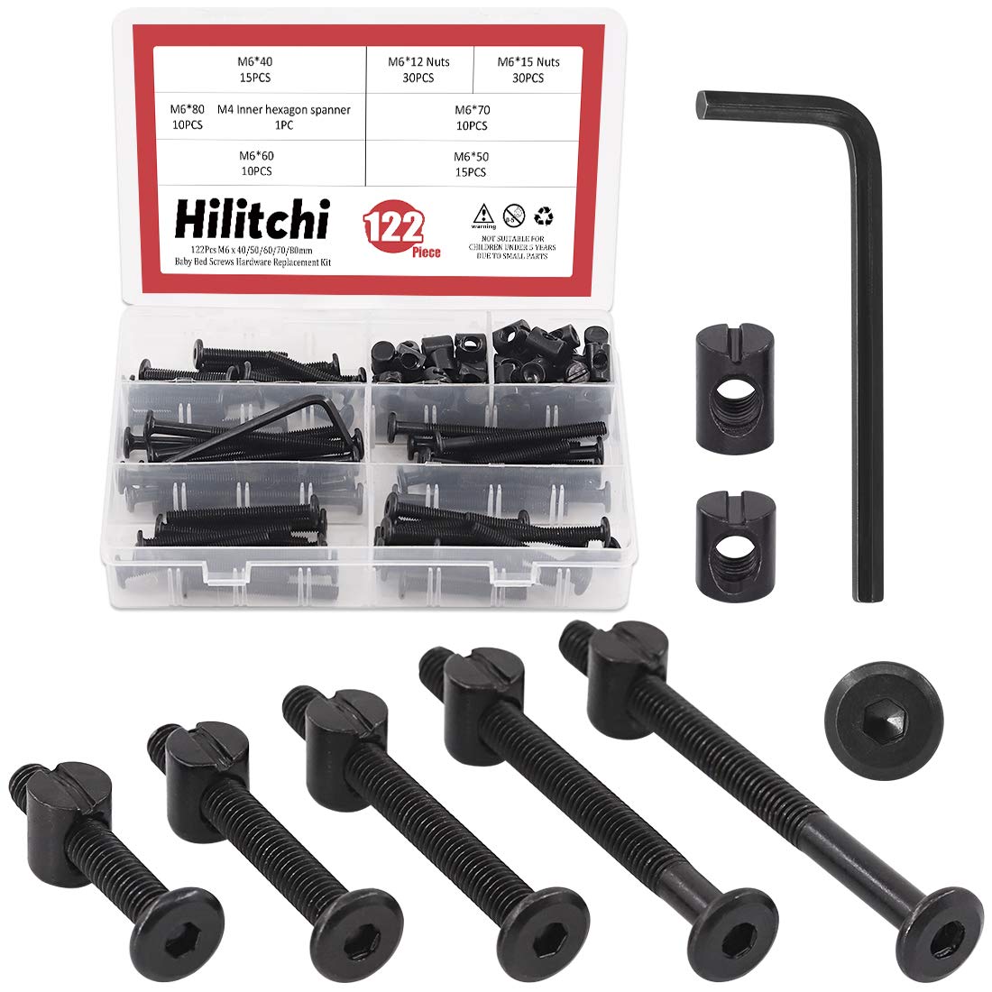 M6 Hex Socket Head Screws Bolt - Furniture Hardware Barrel Nut 리뷰 및 가격