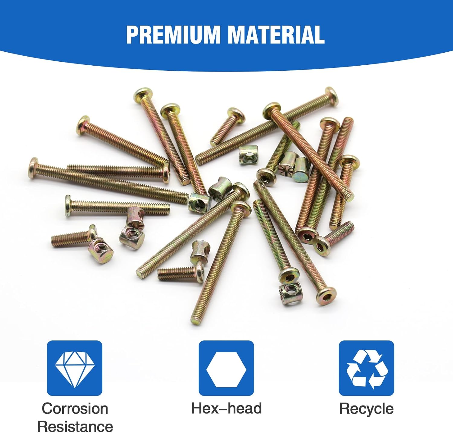 VKKM 25Pcs M6 Baby Crib Screws - Furniture Hardware Replacement 리뷰 및 가격