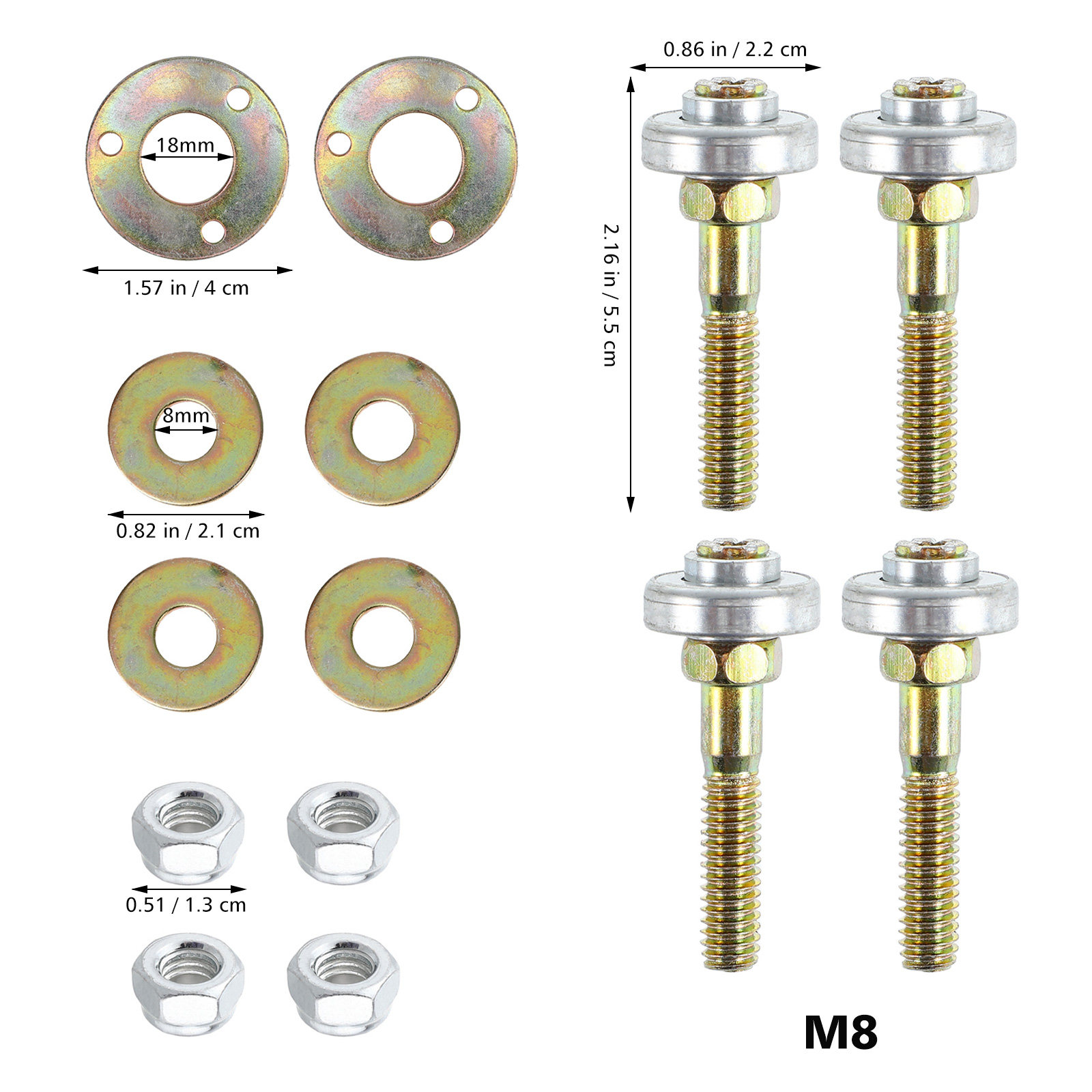 4Pcs Rocking Chair Bearing M8x - Furniture Hardware Replacement 리뷰 및 가격