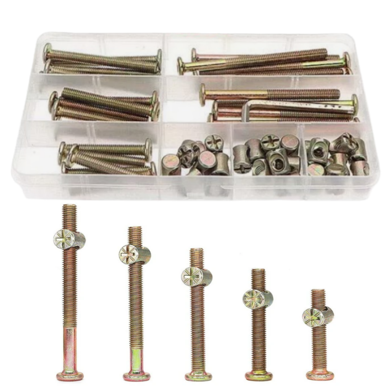 50pcs Zinc Plated Furniture Sc - Furniture Hardware Barrel Nut 리뷰 및 가격