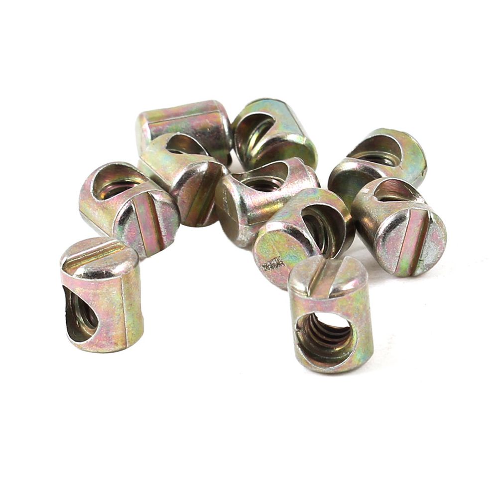 100pcs Color Zinc Plated Slott - Furniture Hardware Barrel Nut 리뷰 및 가격