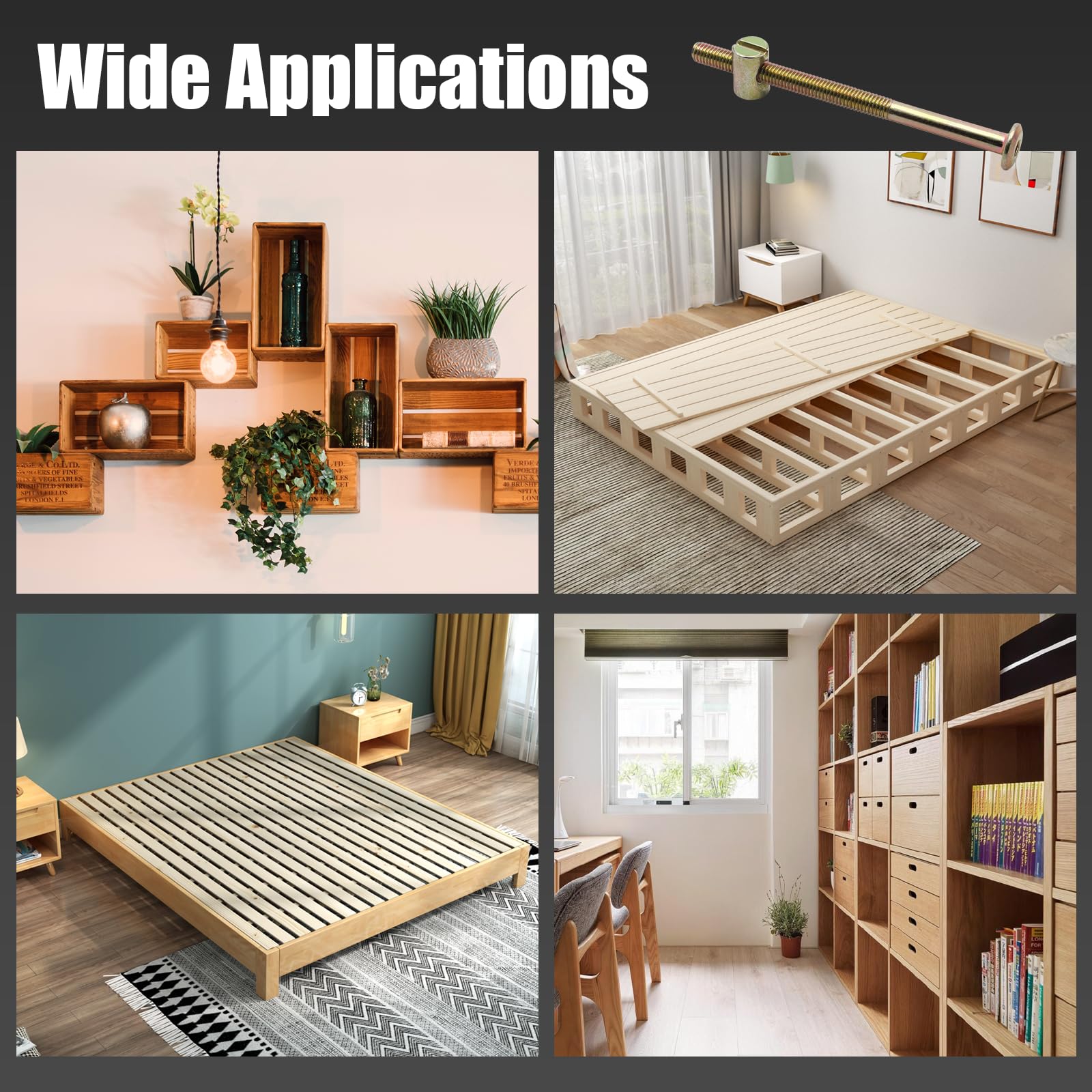 8 Sets M6 Furniture Crib Screw - Furniture Hardware Barrel Nut 리뷰 및 가격