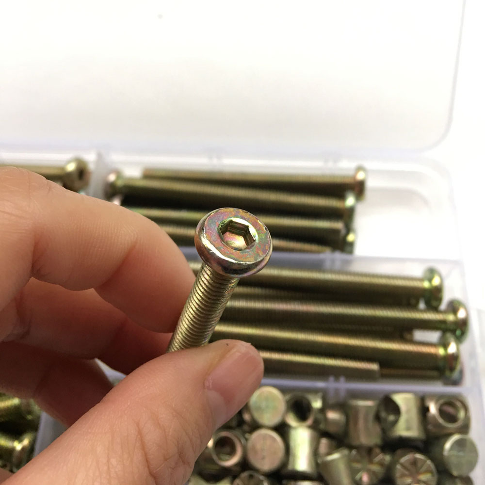 100Pcs M6 Barrel Dowel Nut Zin - Furniture Hardware Barrel Nut 리뷰 및 가격