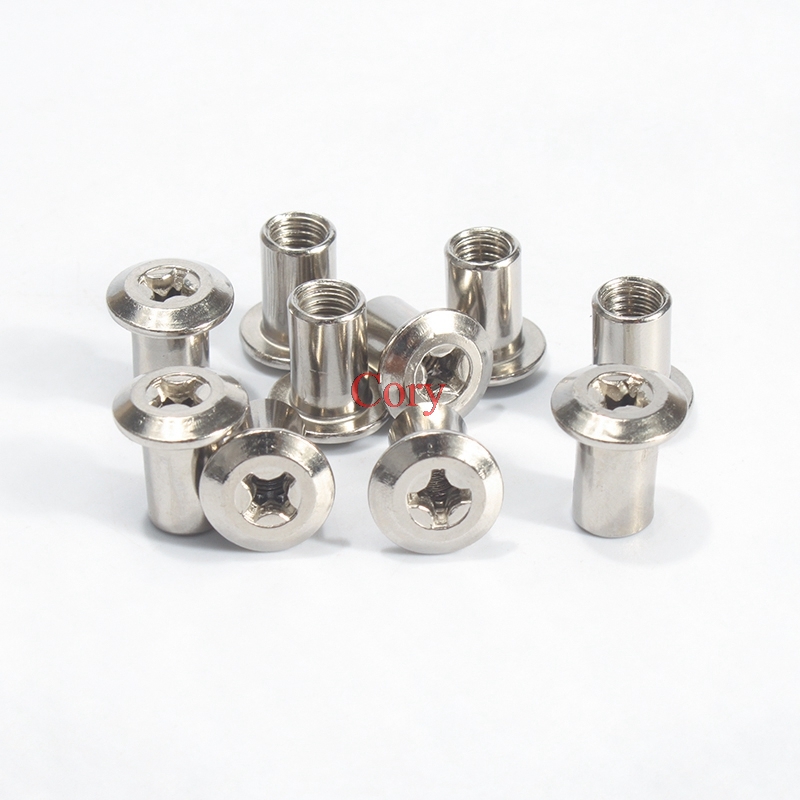 10pcs 6mm Barrel Nut Flat Head - Furniture Hardware Barrel Nut 리뷰 및 가격
